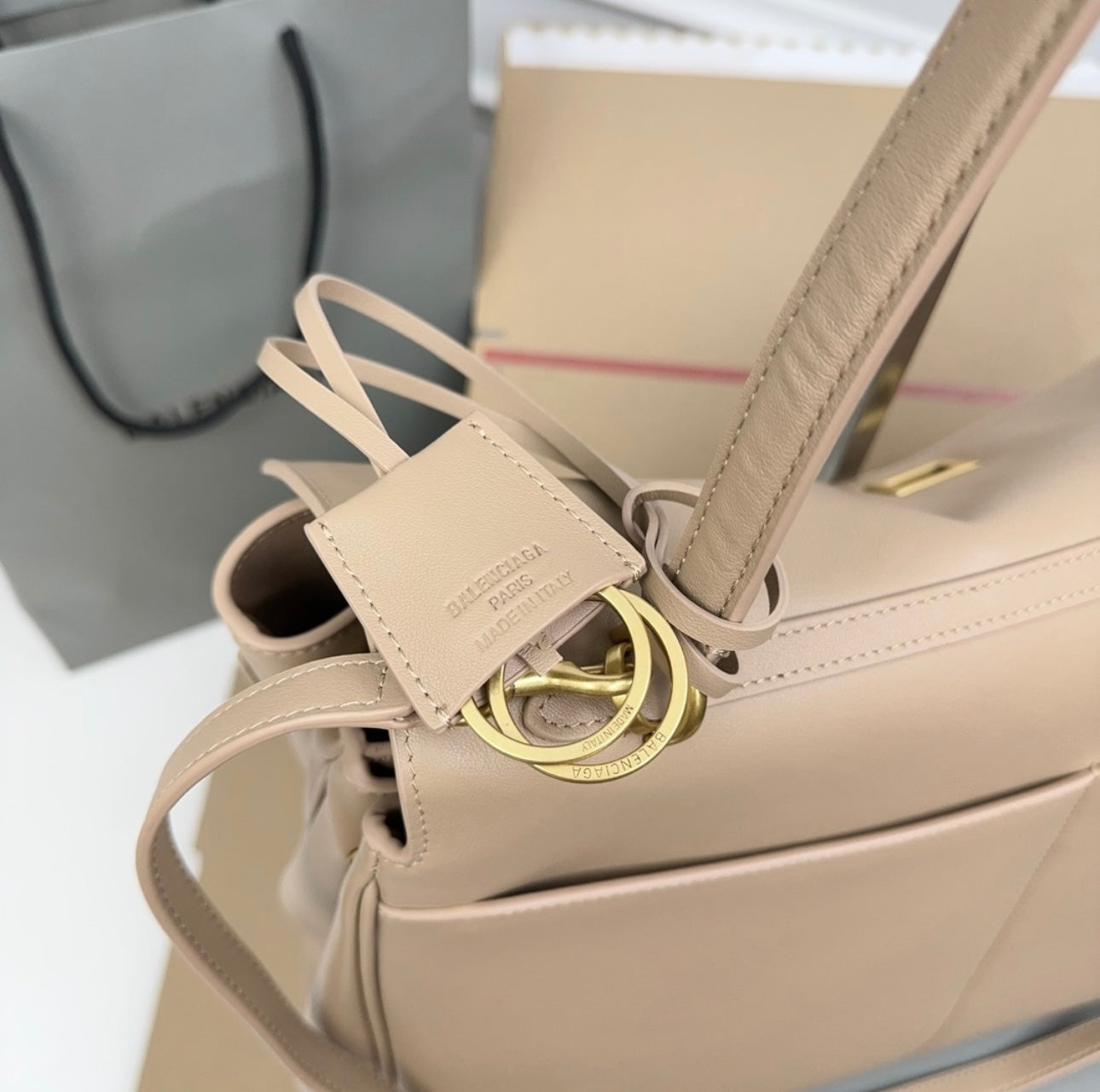 Leather Woman Balenciaga large Handbag